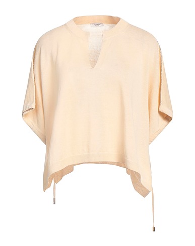 PESERICO Pullover Sabbia 60% Lino, 40% Cotone