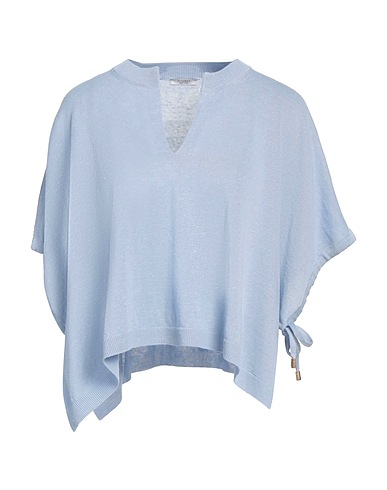 PESERICO プルオーバー ライトブルー リネン 60% / コットン 40%