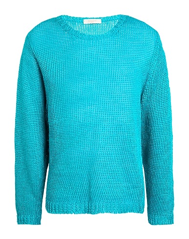 ZANONE Jumper BY SLOWEAR Turquoise 100% Linen