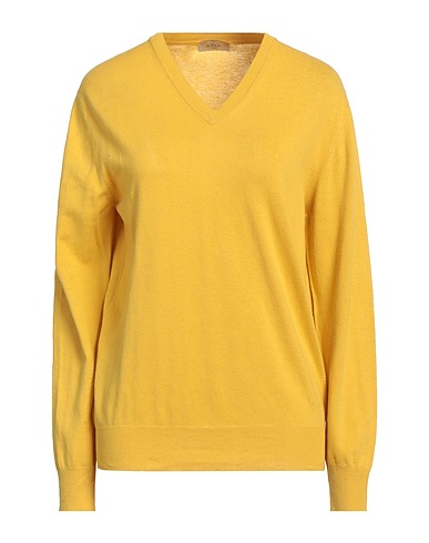 ALTEA Jumper Yellow 55% Linen, 45% Cotton