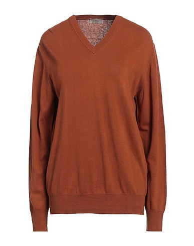 ALTEA Jumper Brown 55% Linen, 45% Cotton