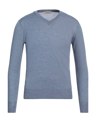 ALTEA Sweater Light blue 100% Virgin Wool