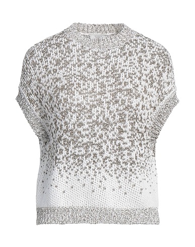PESERICO Jumper White 100% Cotton, Polyester, Metallic fiber, Polyamide