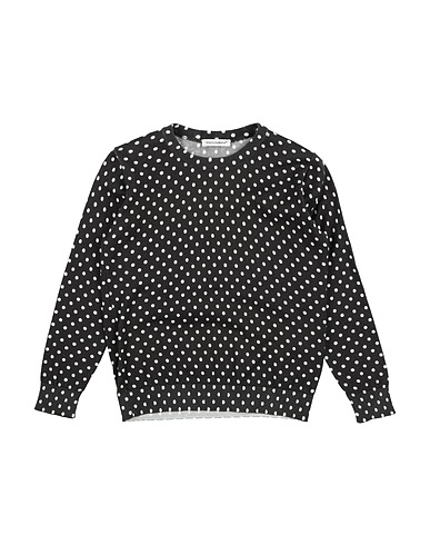 DOLCE&GABBANA Jumper Black 100% Cotton, Calfskin