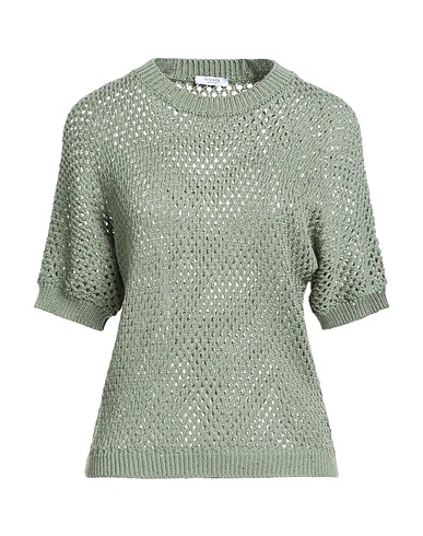 PESERICO Jumper Military green 98% Cotton, 2% Polyester