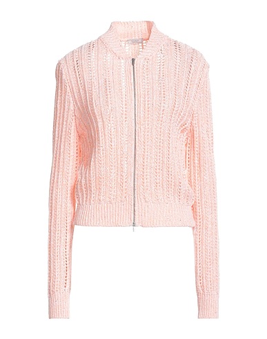 PESERICO Cardigan Salmon pink 100% Cotton, Polyester