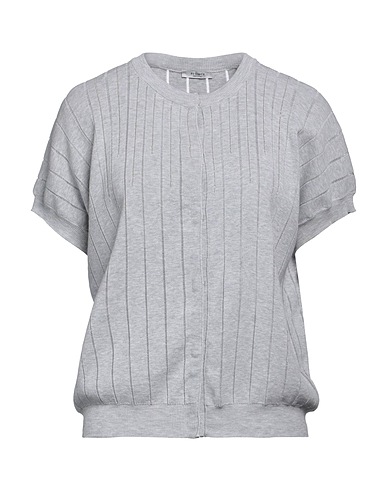 PESERICO Cardigan Light grey 100% Cotton