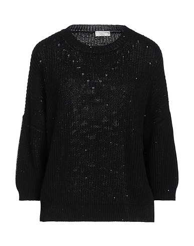 PESERICO Jumper Black 98% Cotton, 2% Polyester