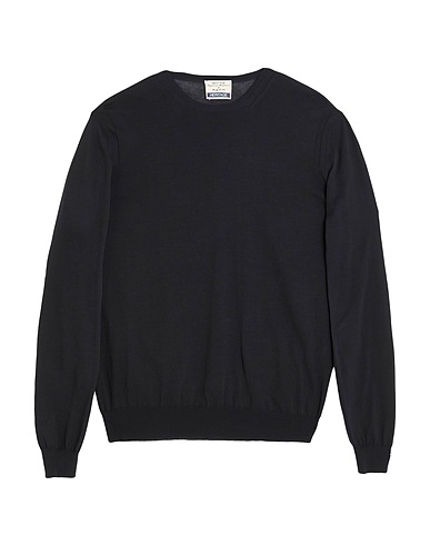HERITAGE Pullover Nero 100% Cotone