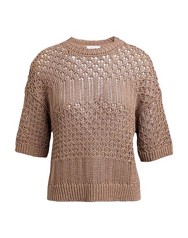 PESERICO Pullover Marrone 98% Cotone, 2% Poliestere