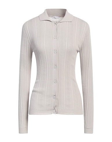 PESERICO Cardigan EASY Light grey 100% Cotton
