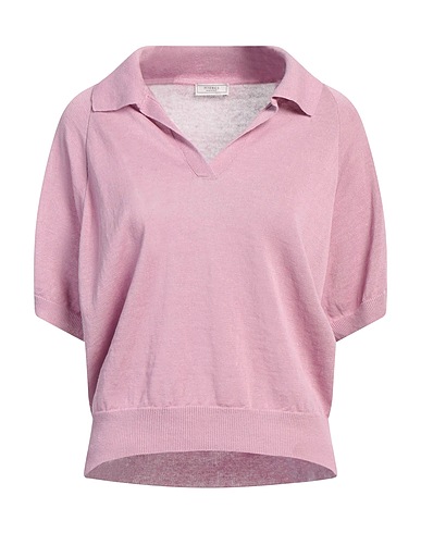 PESERICO Jumper Mauve 60% Linen, 40% Cotton, Metallic fiber