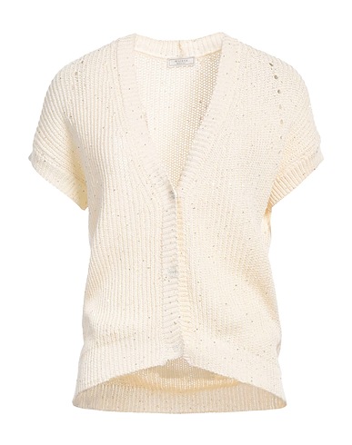PESERICO Cardigan Cream 98% Cotton, 2% Polyester