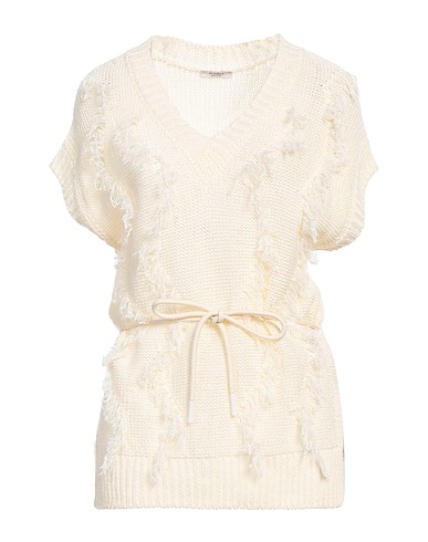 PESERICO Jumper Ivory 75% Linen, 25% Cotton