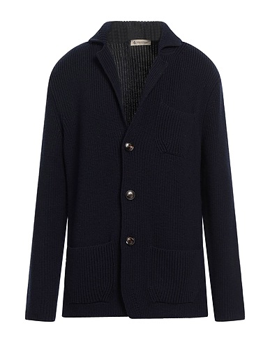 PIACENZA CASHMERE 1733 Cardigan Midnight blue 100% Virgin Wool