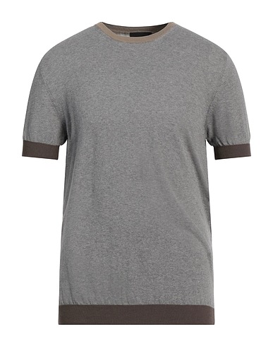 OUT/FIT Sweater Grey 100% Cotton, Polyamide