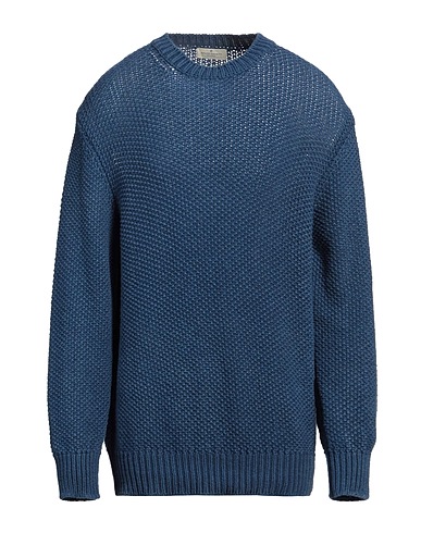 BRUNO MANETTI Pullover Blu 70% Lana, 30% Cachemire