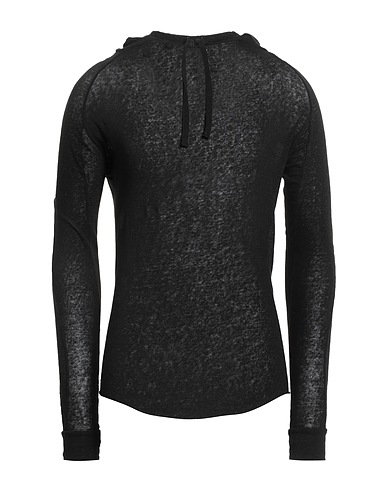 MASNADA Jumper Black 96% Linen, 4% Elastane