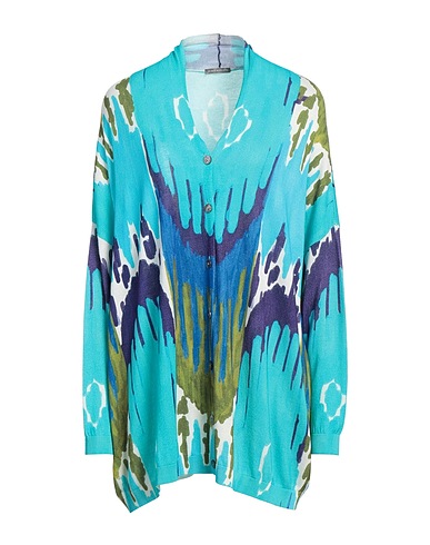 IN BED WITH YOU Cardigan Turquoise 50% Cotton, 50% Viscose