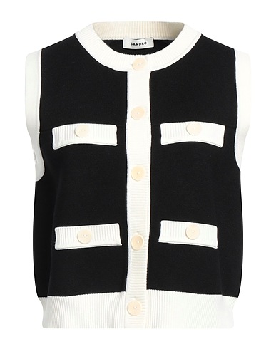 SANDRO Cardigan Black 68% Viscose, 25% Polyester, 7% Polyamide