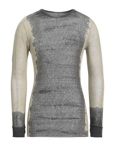 MASNADA Pullover Grigio 96% Lino, 4% Elastan