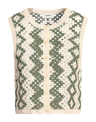 SANDRO Sleeveless sweater 61% Cotton, 20% Polyamide, 19% Viscose