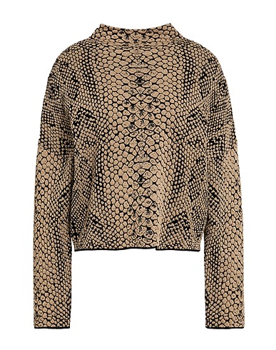 MAX&Co. Jumper DOLLARO Light brown 72% Viscose, 18% Polyester, 5% Metallic fiber, 5% Polyamide
