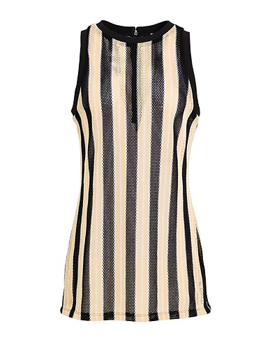 MSGM Sleeveless sweater Black 50% Cotton, 50% Polyester