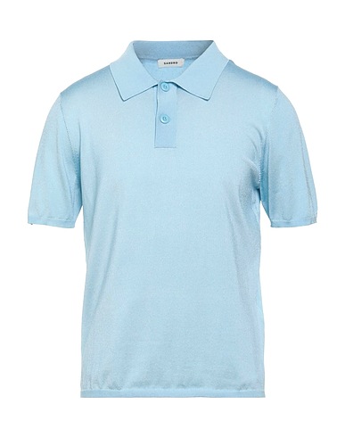 SANDRO Jumper Sky blue 82% Acetate, 15% Polyamide, 3% Elastane