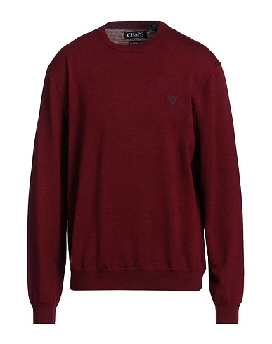 CHAPS Sweater Burgundy 100% Merino Wool