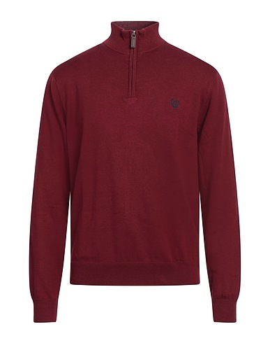 CHAPS Turtlenecks BORDEAUX 90% Cotton, 10% Mulberry silk