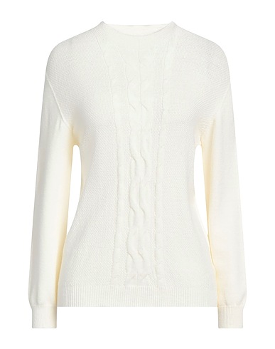 SANDRO FERRONE Pullover Elfenbein 51% Viskose, 31% Polyester, 18% Polyamid