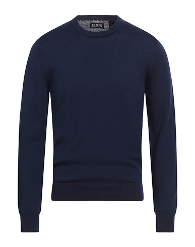CHAPS Jumper Midnight blue 100% Merino Wool