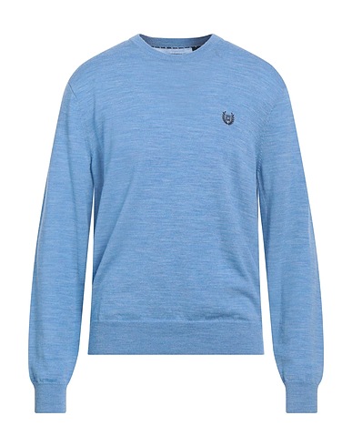 CHAPS Pullover Hellblau 100% Merinowolle