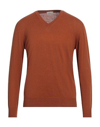 ALTEA Jumper Brown 55% Linen, 45% Cotton