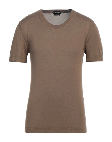 TOM FORD Jumper Khaki 100% Silk