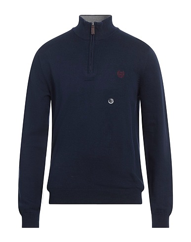 CHAPS Sweater with zip Navy 90% Cotton, 10% Silk