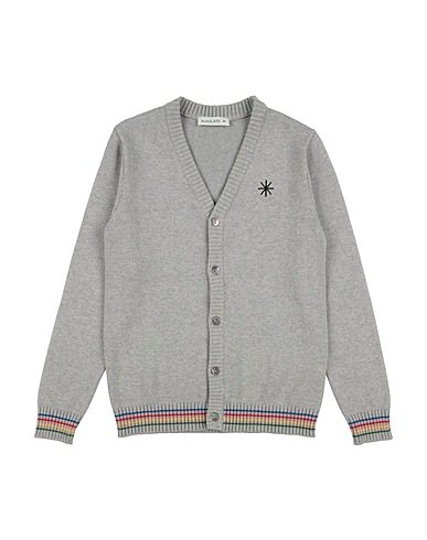 MANUEL RITZ Cardigan Grey 95% Cotton, 5% Cashmere