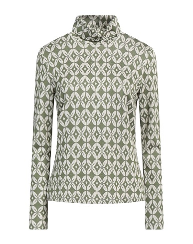 CAMICETTASNOB Rollkragenpullover Grün 78% Viskose, 20% Polyester, 2% Elastan
