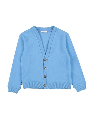 U+É Strickjacke Himmelblau 60% Baumwolle, 28% Polyester, 10% Andere Fasern, 2% Elastan