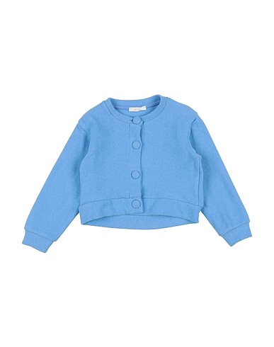 U+É Strickjacke Hellblau 60% Baumwolle, 28% Polyester, 10% Andere Fasern, 2% Elastan