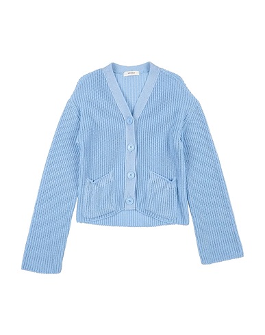 VICOLO Cardigan GIRL Celeste 50% Cotone, 50% Acrilico