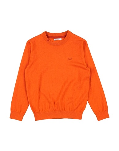 SUN 68 Pullover Arancione 50% Lana Merino, 50% Cotone