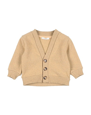 U+É Cardigan Beige 60% Cotone, 28% Poliestere, 10% Altre Fibre, 2% Elastan