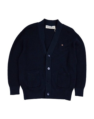 MANUEL RITZ Cardigan Midnight blue 95% Cotton, 5% Cashmere
