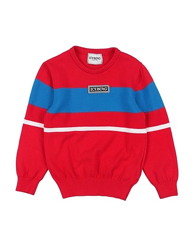 ICEBERG Pullover Rosso 100% Cotone