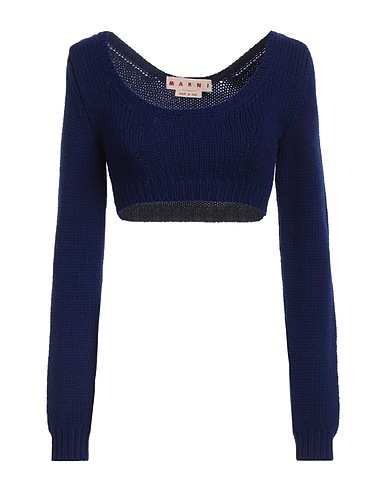 MARNI Jumper Blue 100% Virgin Wool