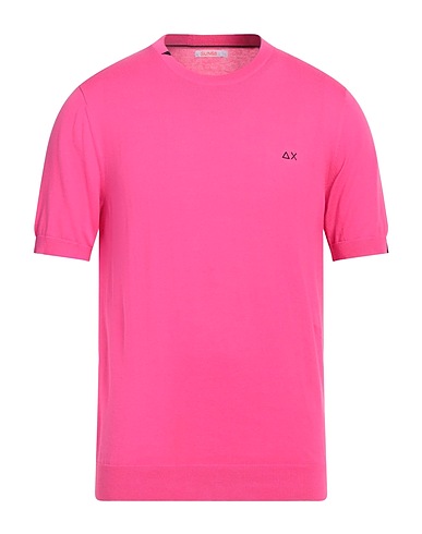 SUN 68 Pullover Fucsia 100% Cotone