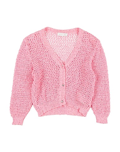 MONNALISA Cardigan Pink 60% Polyester, 38% Cotton, 2% Other Fibres