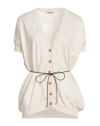 PESERICO Cardigan Ivory 100% Cotton